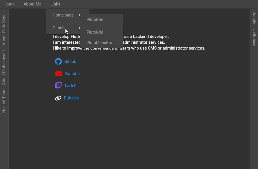 PlutoLayout Live Demo